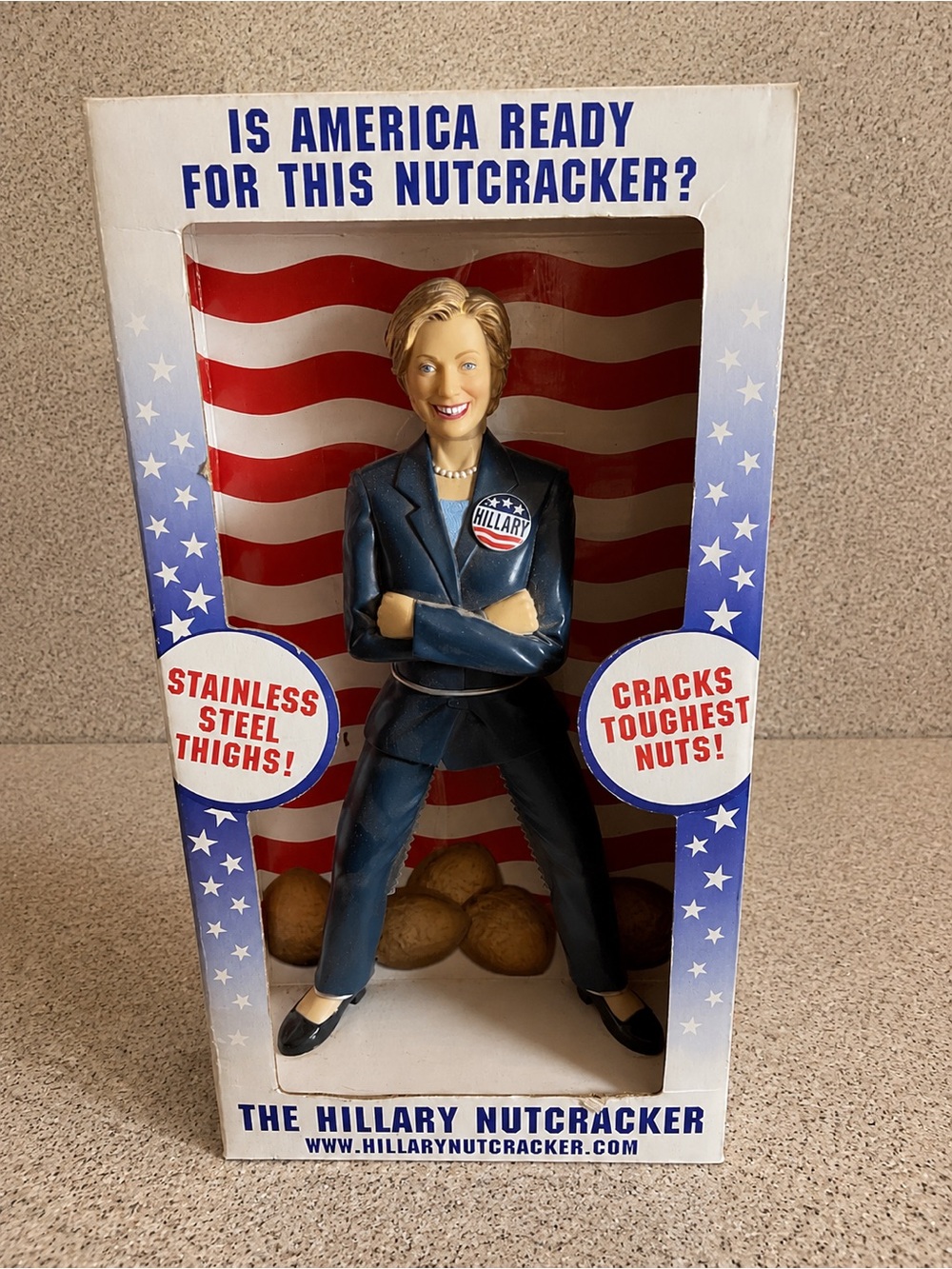 The Hillary Nutcracker Political Novelty Collectible